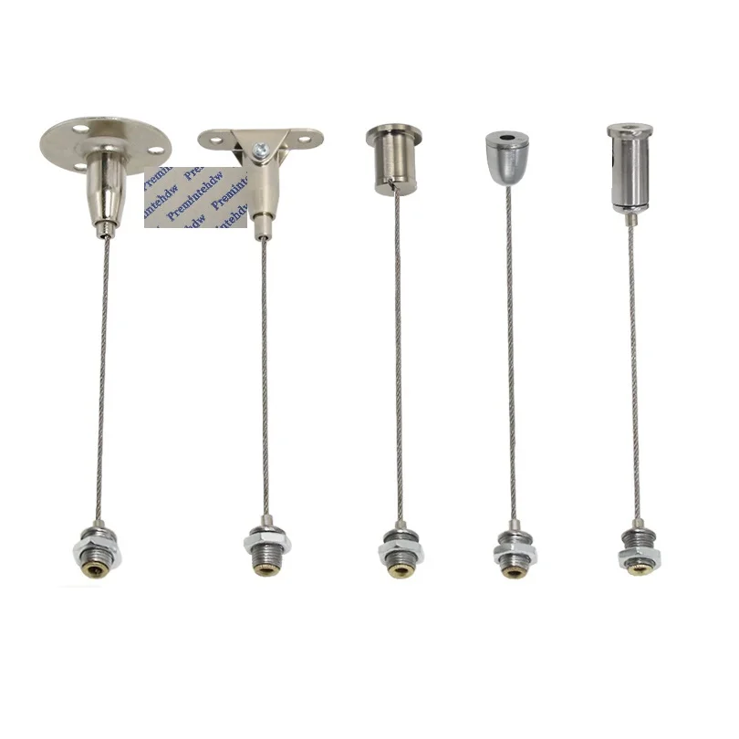 4Pcs Stainless Steel Wire Rope Hanging Kit With Top Bottom Adjustable Gripper For Light Box
4Pcs Stainless Steel Wire Rope Hanging Kit With Top Bottom Adjustable Gripper For Light Box