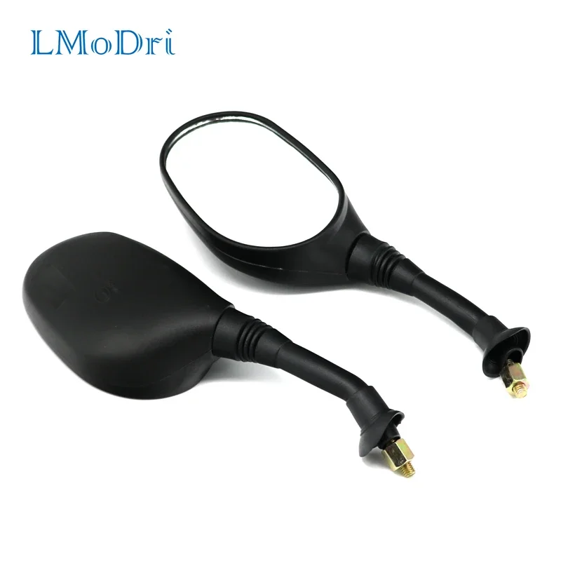 

LMoDri Motorcycle Rear View Mirror Motorbike 8mm Back Side Replacement Mirrors Scooter E-bike Universal Use