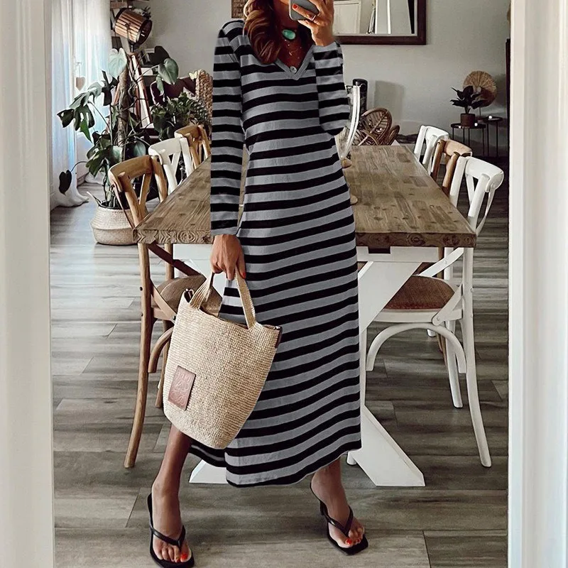Women's New Split Loose Print Dress Temperament Female Casual Long Sleeve Clothes Autumn & Winter Fashion Women Pullover Dresses
Women's New Split Loose Print Dress Temperament Female Casual Long Sleeve Clothes Autumn & Winter Fashion Women Pullover Dresses