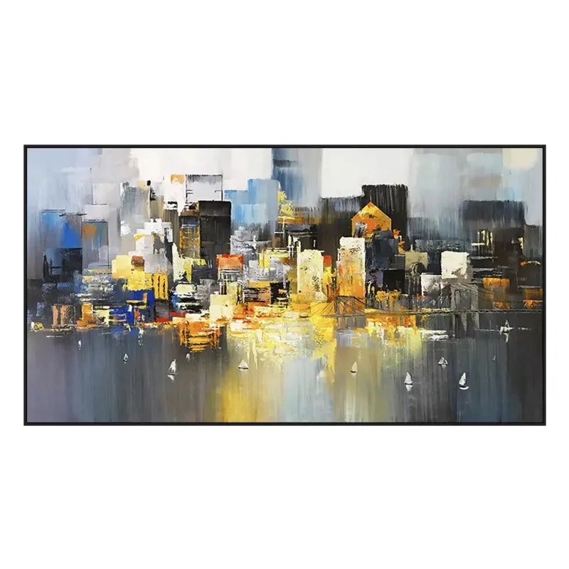Modern City Canvas Wall Art Abstract Cityscape Paintings Buildings Picture Painting Skyline Artwork For Living Room Office Decor
Modern City Canvas Wall Art Abstract Cityscape Paintings Buildings Picture Painting Skyline Artwork For Living Room Office Decor