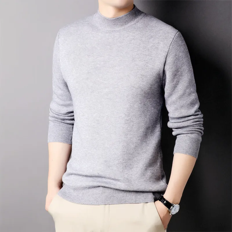 Mens Clothes Solid Wool Blend Pullovers Knitwears Knit Sweater Boys Korean Fashion Long Sleeve Tops Jumpers Mock Neck Sweaters
Mens Clothes Solid Wool Blend Pullovers Knitwears Knit Sweater Boys Korean Fashion Long Sleeve Tops Jumpers Mock Neck Sweaters