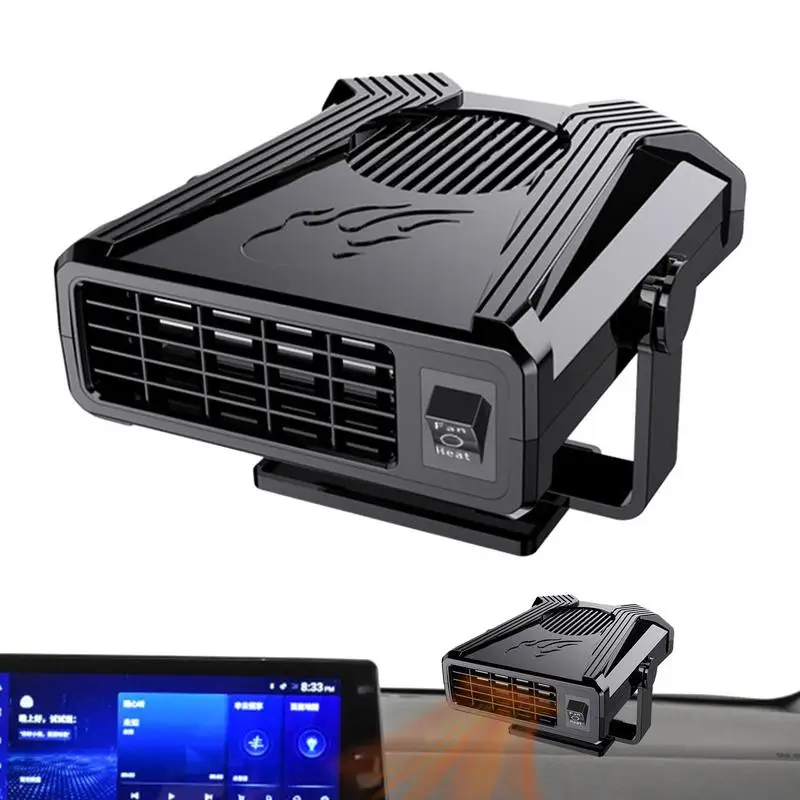 

12V/24V Car Heater Portable Electric Heating Fan Defogger Quick Demister Heat Defroster 360 Degree Rotation For Truck Travel RV