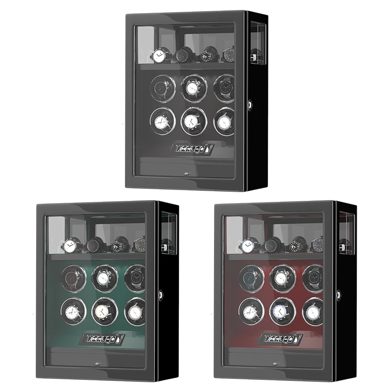 Fingerprint Unlock Automatic Watch Winder 6 slots Storage Box Mabuchi Motor Mechanical Watches Safe Box
Fingerprint Unlock Automatic Watch Winder 6 slots Storage Box Mabuchi Motor Mechanical Watches Safe Box