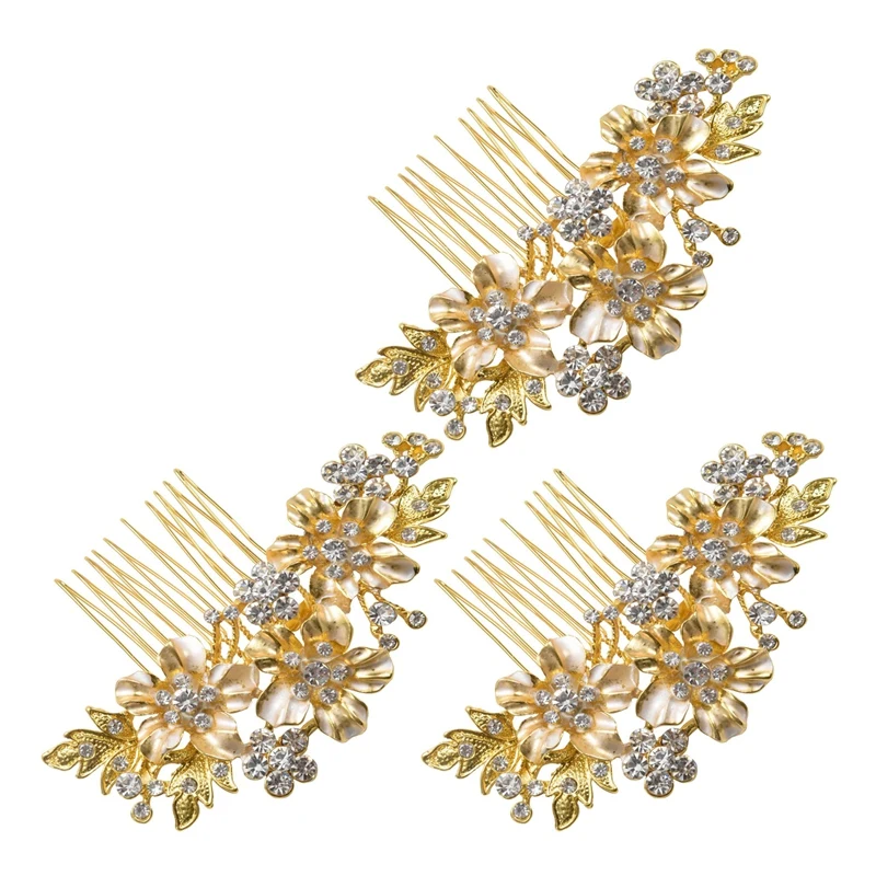 Top Deals 3X Wedding Bridal Hair Combs Vintage Imitation Crystal Hairpins Prom Jewelry Gold Silver Flower Pattern Women Gold
Top Deals 3X Wedding Bridal Hair Combs Vintage Imitation Crystal Hairpins Prom Jewelry Gold Silver Flower Pattern Women Gold