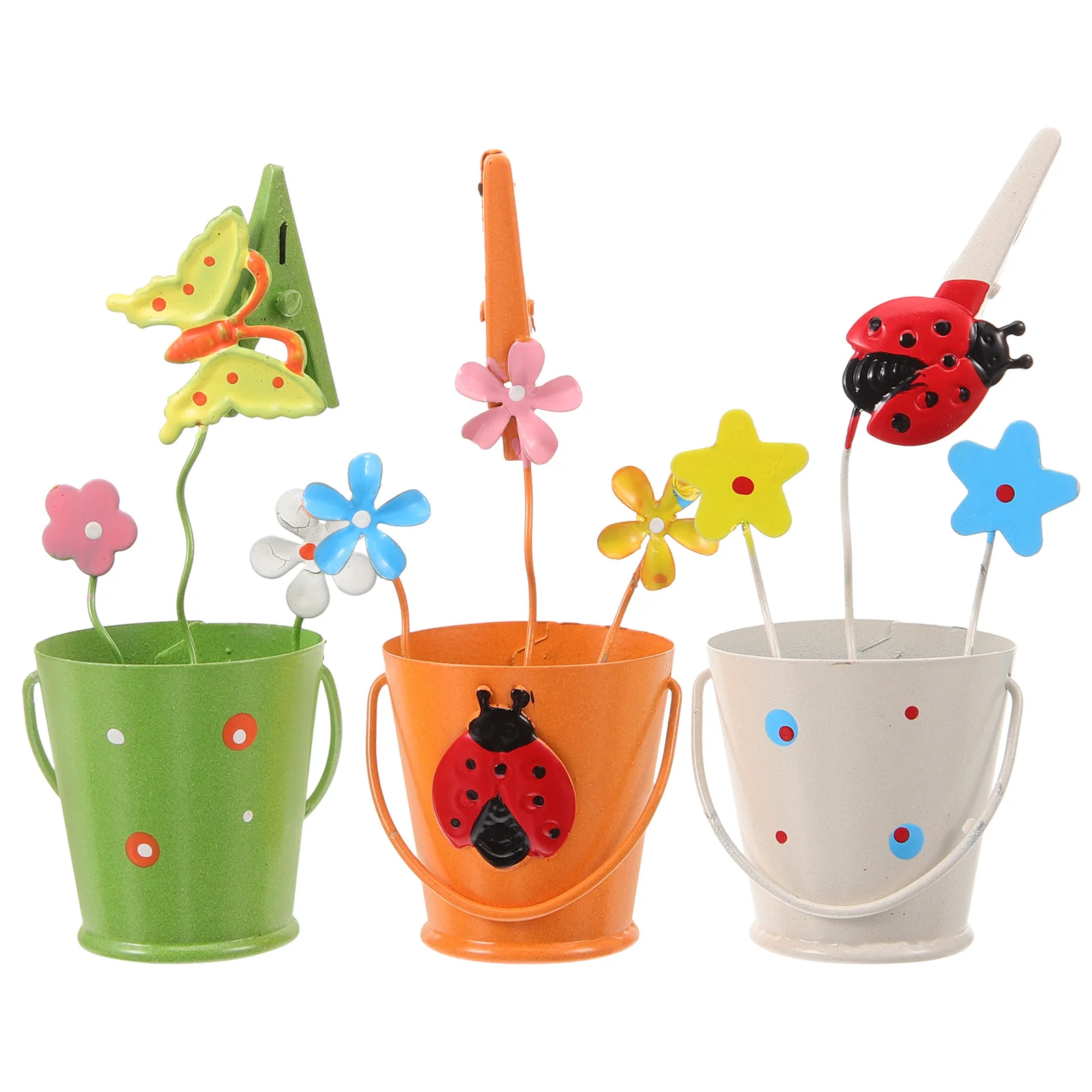 3 Pcs Note Folder Bucket Shape Ornament Bracket Photo Clips Desktop Decor Iron Memo
3 Pcs Note Folder Bucket Shape Ornament Bracket Photo Clips Desktop Decor Iron Memo