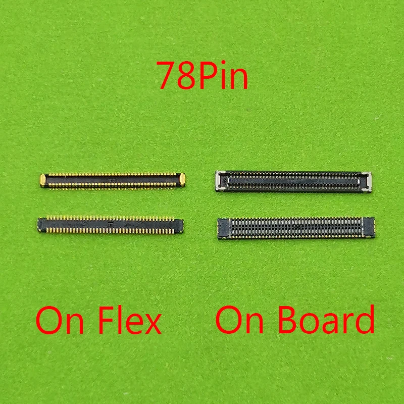 2-10 шт. 78Pin USB-коннектор для зарядки FPC Samsung Note 10 Lite N770F/DS/M51 M515F/S20 FE 5G G781/M31S | Мобильные