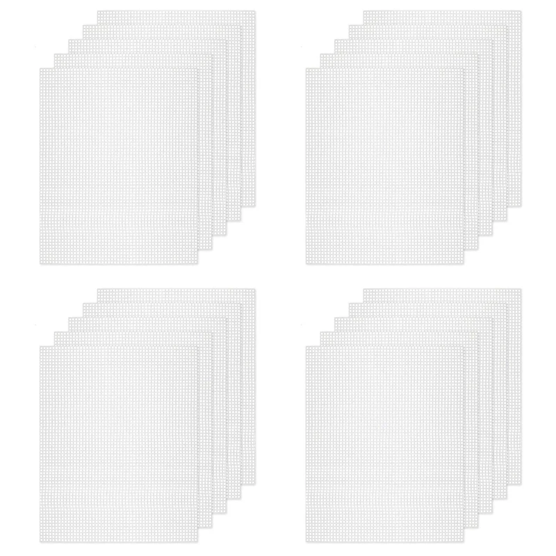 20PCS Mesh Plastic Canvas Sheets 19.6X13 Inch For Embroidery Crafting, Acrylic Yarn Crafting, Knit And Crochet Projects
20PCS Mesh Plastic Canvas Sheets 19.6X13 Inch For Embroidery Crafting, Acrylic Yarn Crafting, Knit And Crochet Projects