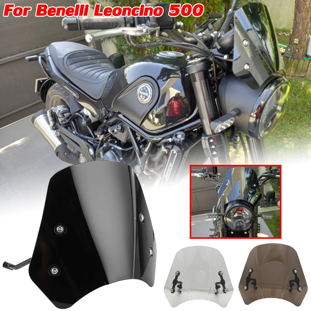 Motorcycle Accessories Windshield Headlight Fairing Retro Windscreen For Benelli Leoncino 500 Trail Cafe Racer Wind Deflectors
Motorcycle Accessories Windshield Headlight Fairing Retro Windscreen For Benelli Leoncino 500 Trail Cafe Racer Wind Deflectors