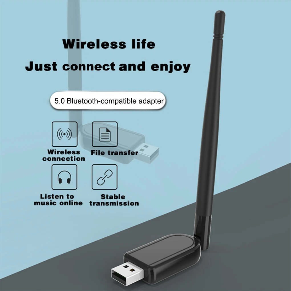 Portable USB Adapter Computer Bluetooth-compatible 5 1 Transmitter with Antenna Low Delay Desktop PC Accessories
Portable USB Adapter Computer Bluetooth-compatible 5 1 Transmitter with Antenna Low Delay Desktop PC Accessories