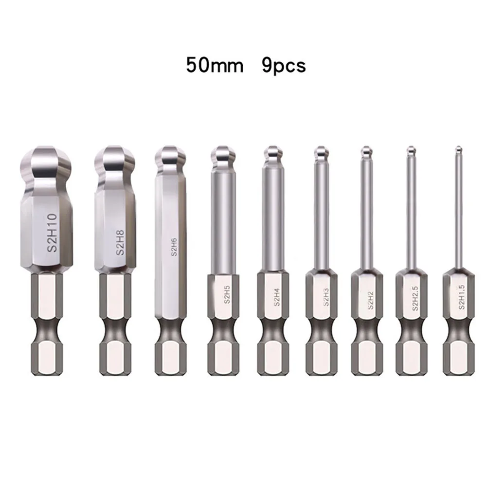 Ball End Hex Screwdriver Set 9Pcs Magnetic Bits Heat Treated for Durability Suitable for Manufacturing and Home Improvement
Ball End Hex Screwdriver Set 9Pcs Magnetic Bits Heat Treated for Durability Suitable for Manufacturing and Home Improvement
