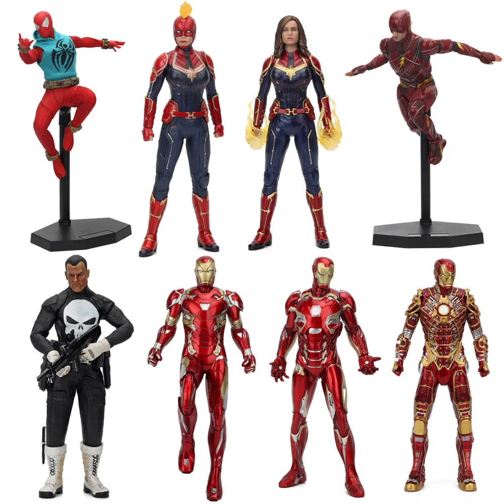 

Marvel Character 1/6 Iron Man MK50 Scarlet Spider Man Transformation Team of Prototyping Model Handmade Toy Collection Gift