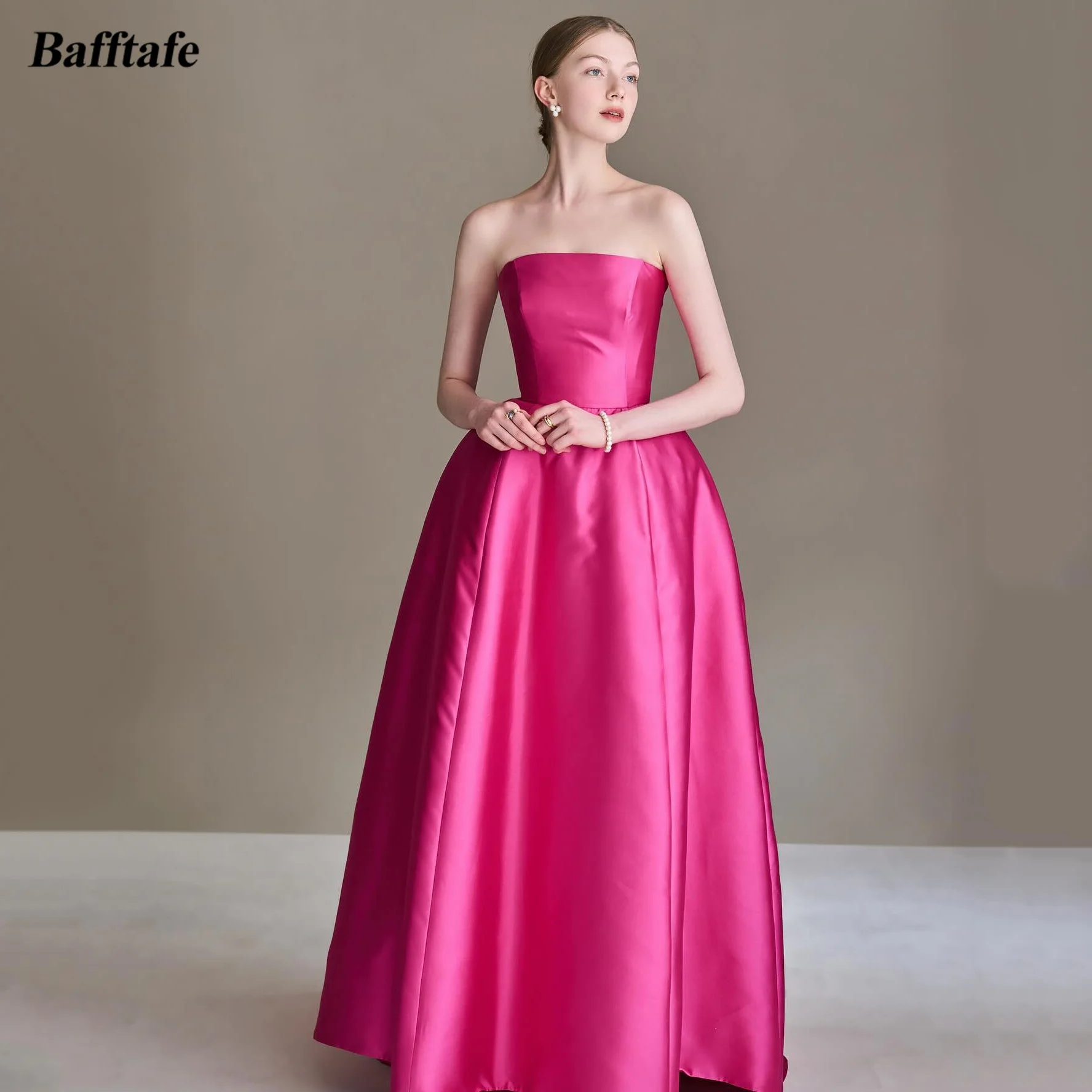 Bafftafe Korea Women A Line Satin Prom Gowns Formal Party Special Occasion Dress Bow Strapless Floor Length Evening Gowns 2024
Bafftafe Korea Women A Line Satin Prom Gowns Formal Party Special Occasion Dress Bow Strapless Floor Length Evening Gowns 2024