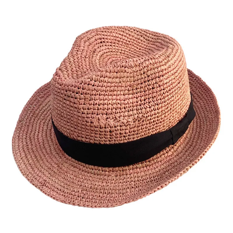 202303-gaoda-juanbian dropshipping Britain style small brim summer natural raffia grass fedoras cap men women panama jazz hat
202303-gaoda-juanbian dropshipping Britain style small brim summer natural raffia grass fedoras cap men women panama jazz hat