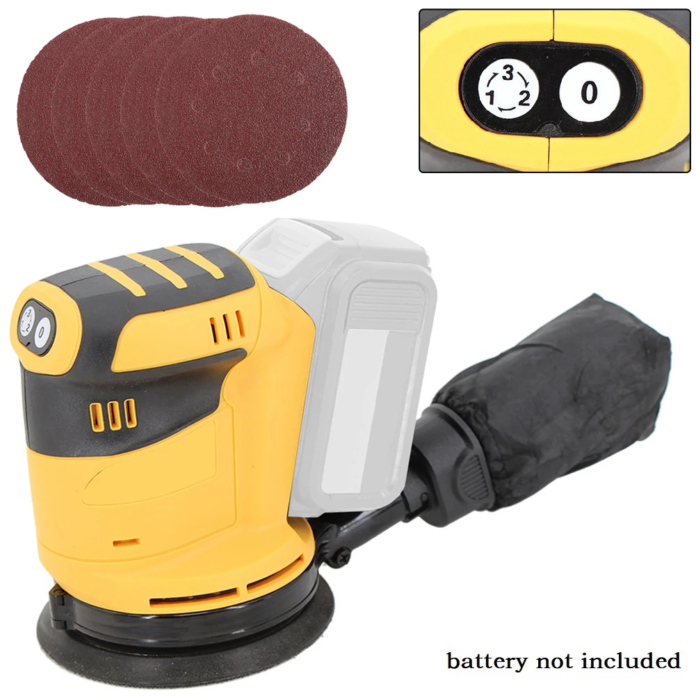 Electric Orbital Sander 125mm Wood Grinder Polisher Rechargeable Sand Machine With 125mm Sandpapers For D111eWalt 18V Battery
Electric Orbital Sander 125mm Wood Grinder Polisher Rechargeable Sand Machine With 125mm Sandpapers For D111eWalt 18V Battery