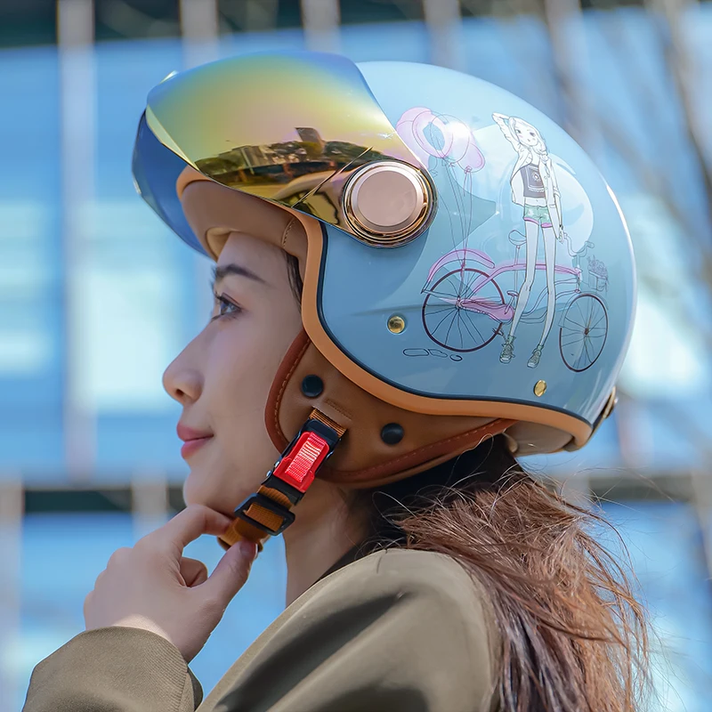 Vintage Retro 3/4 Open Face Motorcycle Helmet Chopper Capacete De Moto Casque Men Women Scooter Motorbike casco DOT Approved ECE
Vintage Retro 3/4 Open Face Motorcycle Helmet Chopper Capacete De Moto Casque Men Women Scooter Motorbike casco DOT Approved ECE