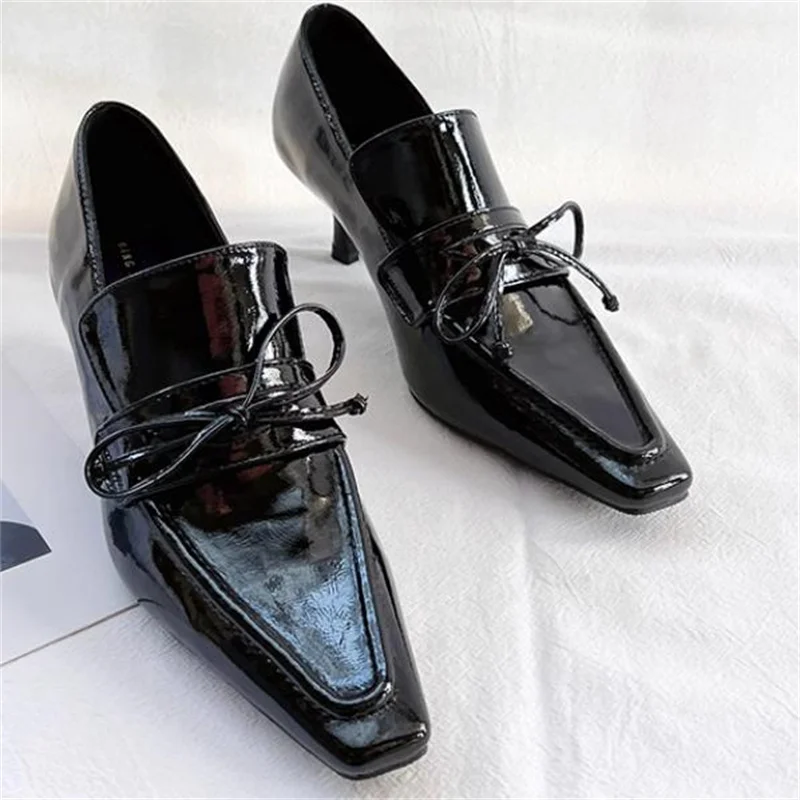 Butterfly-knot Shoes for Ladies Pointed Toe High Heels Sewing Lines Zapatos Mujer Patent Leather Women's Shallow Chassure Femme
Butterfly-knot Shoes for Ladies Pointed Toe High Heels Sewing Lines Zapatos Mujer Patent Leather Women's Shallow Chassure Femme