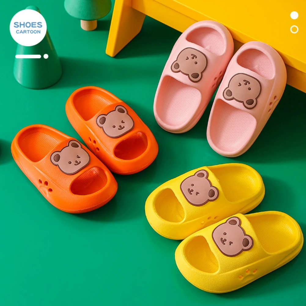 Cartoon Teddy Bear Kids Slippers for Boy Summer Beach Indoor Slippers Cute Girl Shoes Home Soft Non-Slip Cute Children Slippers
Cartoon Teddy Bear Kids Slippers for Boy Summer Beach Indoor Slippers Cute Girl Shoes Home Soft Non-Slip Cute Children Slippers