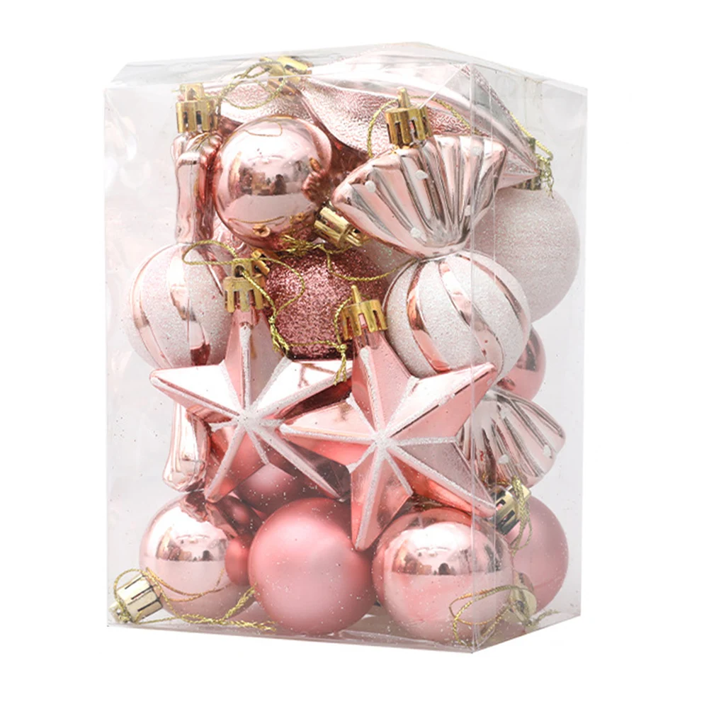 Christmas Ball Ornaments 2029PCS Durable Plastic Material Exquisite Look Perfect for Hanging Decor Rose Gold Color
Christmas Ball Ornaments 2029PCS Durable Plastic Material Exquisite Look Perfect for Hanging Decor Rose Gold Color