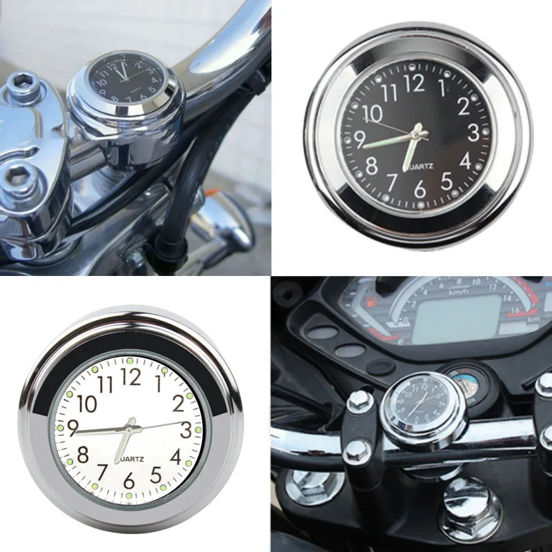 

Motorcycle dustproof quartz clock aluminum alloy handle motorcycle luminous schedule universal car mounted clock handlebar watch