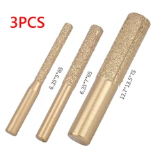 3pcs Brazed Diamond Router Bits Straight Shank Engraving Machine Carving Tool Milling Cutter For Quartz Marble Ceramic Tile
3pcs Brazed Diamond Router Bits Straight Shank Engraving Machine Carving Tool Milling Cutter For Quartz Marble Ceramic Tile