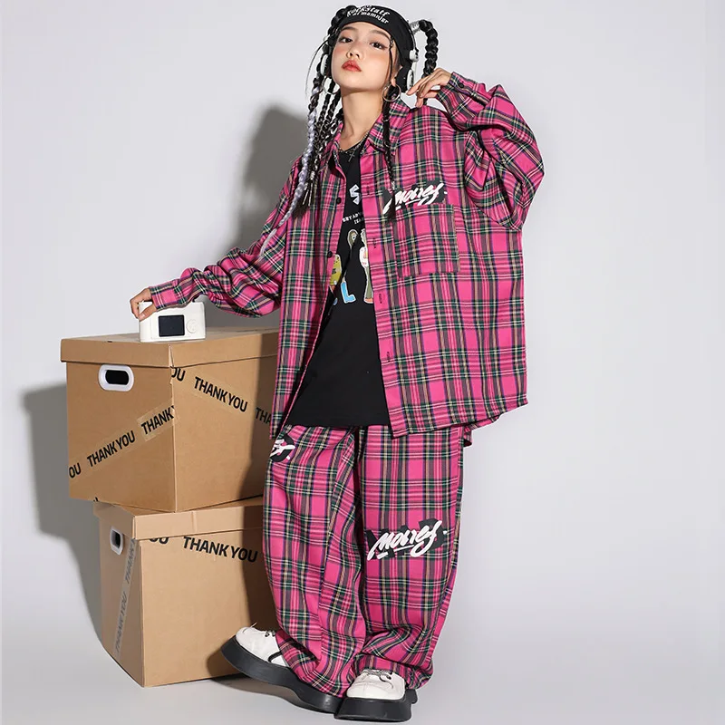 Kids Hip Hop Dance Clothes Plaid Long Sleeve Shirt Tops Pants Sport Suit Girls Jazz Practice Clothing Teenager Stage Costumes
Kids Hip Hop Dance Clothes Plaid Long Sleeve Shirt Tops Pants Sport Suit Girls Jazz Practice Clothing Teenager Stage Costumes
