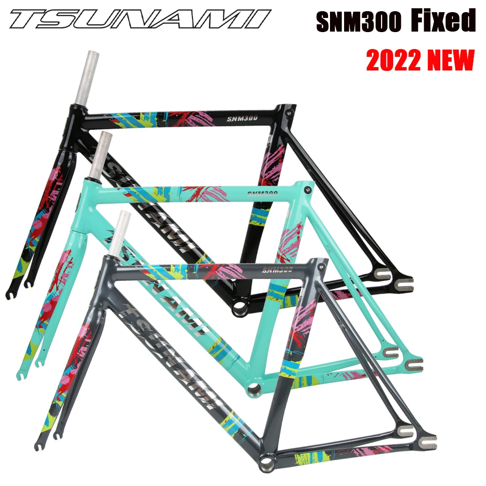 TSUNAMI SNM300 Fixed Gear Ultralight Bicycle Frame Kit 52 cm 54 cm Aluminum Alloy Racing Track Bicycle Frame Front Fork
TSUNAMI SNM300 Fixed Gear Ultralight Bicycle Frame Kit 52 cm 54 cm Aluminum Alloy Racing Track Bicycle Frame Front Fork