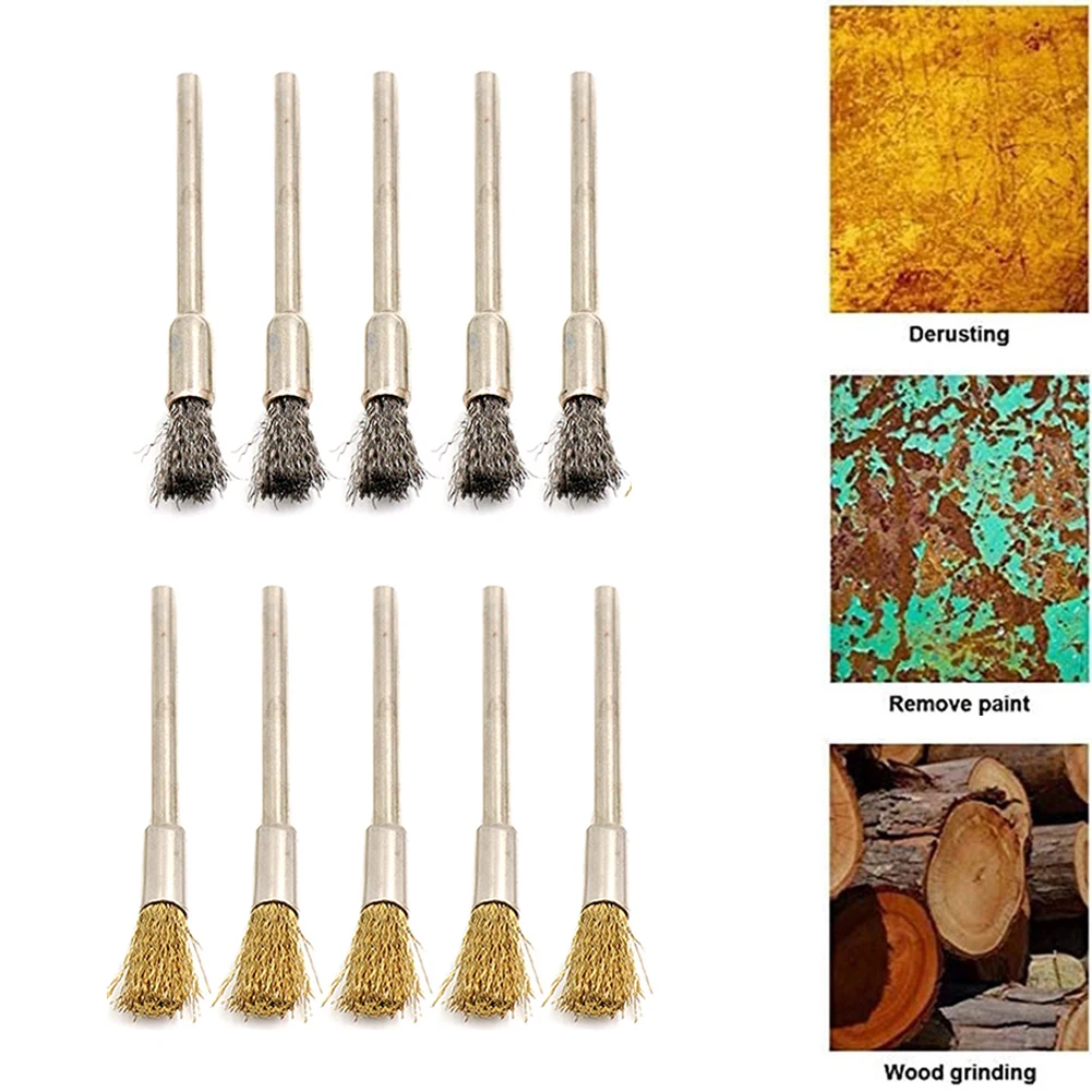 10pcs Brass Stainless Steel Wire Brushes 3×6mm 49mm For Removing Burrs Dust Removal Rust Removal Hand Tools Wire Brushes
10pcs Brass Stainless Steel Wire Brushes 3×6mm 49mm For Removing Burrs Dust Removal Rust Removal Hand Tools Wire Brushes