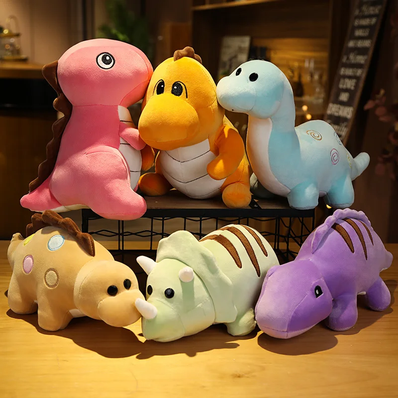 

2022 New Dinosaur Plush Toy Cartoon Dinosaurs Triceratops Pterodacty Tyrannosaurus Spinosaurus Tanystropheus Dino Doll Plushie