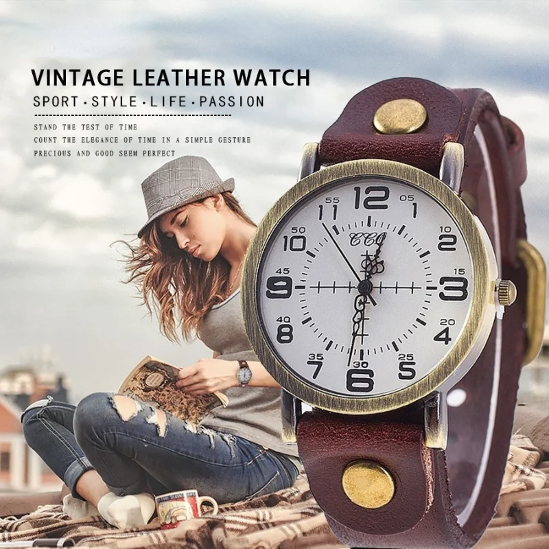 Vintage Cow Leather Bracelet Watch Women Wrist Watches Casual Luxury Quartz Watch Relogio Feminino Hot Selling for Gift Clock
Vintage Cow Leather Bracelet Watch Women Wrist Watches Casual Luxury Quartz Watch Relogio Feminino Hot Selling for Gift Clock