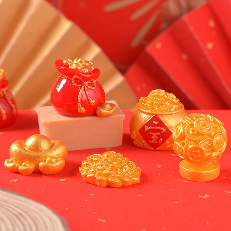 Feng Shui Auspicious Gold Ingot Bag Lucky Fortune Spring Festival Mascot Desktop Ornament Car Home Decor Craft
Feng Shui Auspicious Gold Ingot Bag Lucky Fortune Spring Festival Mascot Desktop Ornament Car Home Decor Craft