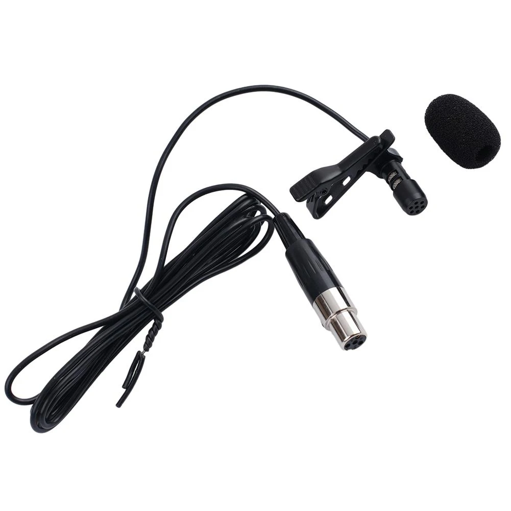 Black Lavalier Lapel Clip Microphone Mic 4-PIN Mini XLR TA4F For Wireless Cardioid Stage Houses Of Worship Lecturers Mic
Black Lavalier Lapel Clip Microphone Mic 4-PIN Mini XLR TA4F For Wireless Cardioid Stage Houses Of Worship Lecturers Mic
