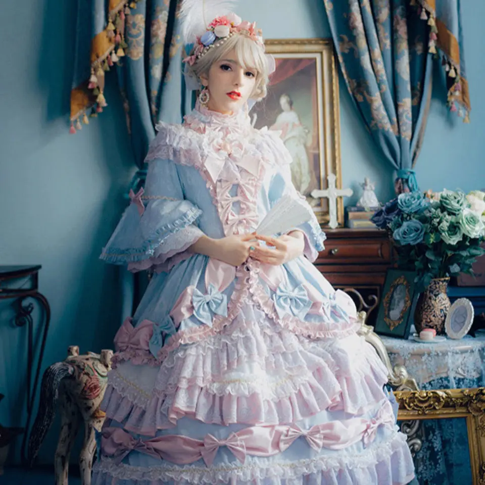Tingting Hundred Skirts Six Versailles Flower Wedding Skirts Lolita Gorgeous Flower Wedding Dress Long Dress Girl
Tingting Hundred Skirts Six Versailles Flower Wedding Skirts Lolita Gorgeous Flower Wedding Dress Long Dress Girl