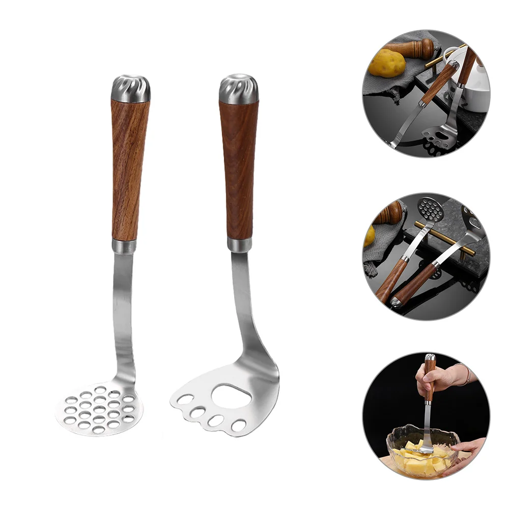 2PCS Potato Masher Potatoes Vegetables Pressing Tool Kitchen Tool Food Masher
2PCS Potato Masher Potatoes Vegetables Pressing Tool Kitchen Tool Food Masher