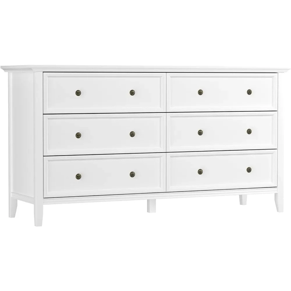 IKENO 6 , White 6 Drawer Dresser for Bedroom Room, Modern Solid Wood Chest of Drawers(White)
IKENO 6 , White 6 Drawer Dresser for Bedroom Room, Modern Solid Wood Chest of Drawers(White)