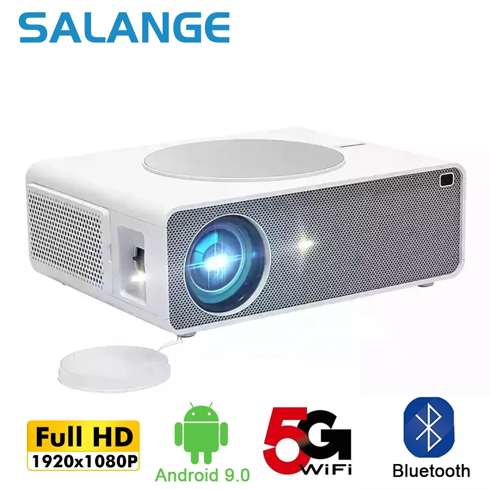 

Salange Q10 Android Projector Full HD 1080P Led Projector 6500 Lumens for Home Theater Projector Wifi HDMI USB Beamer Support 4K