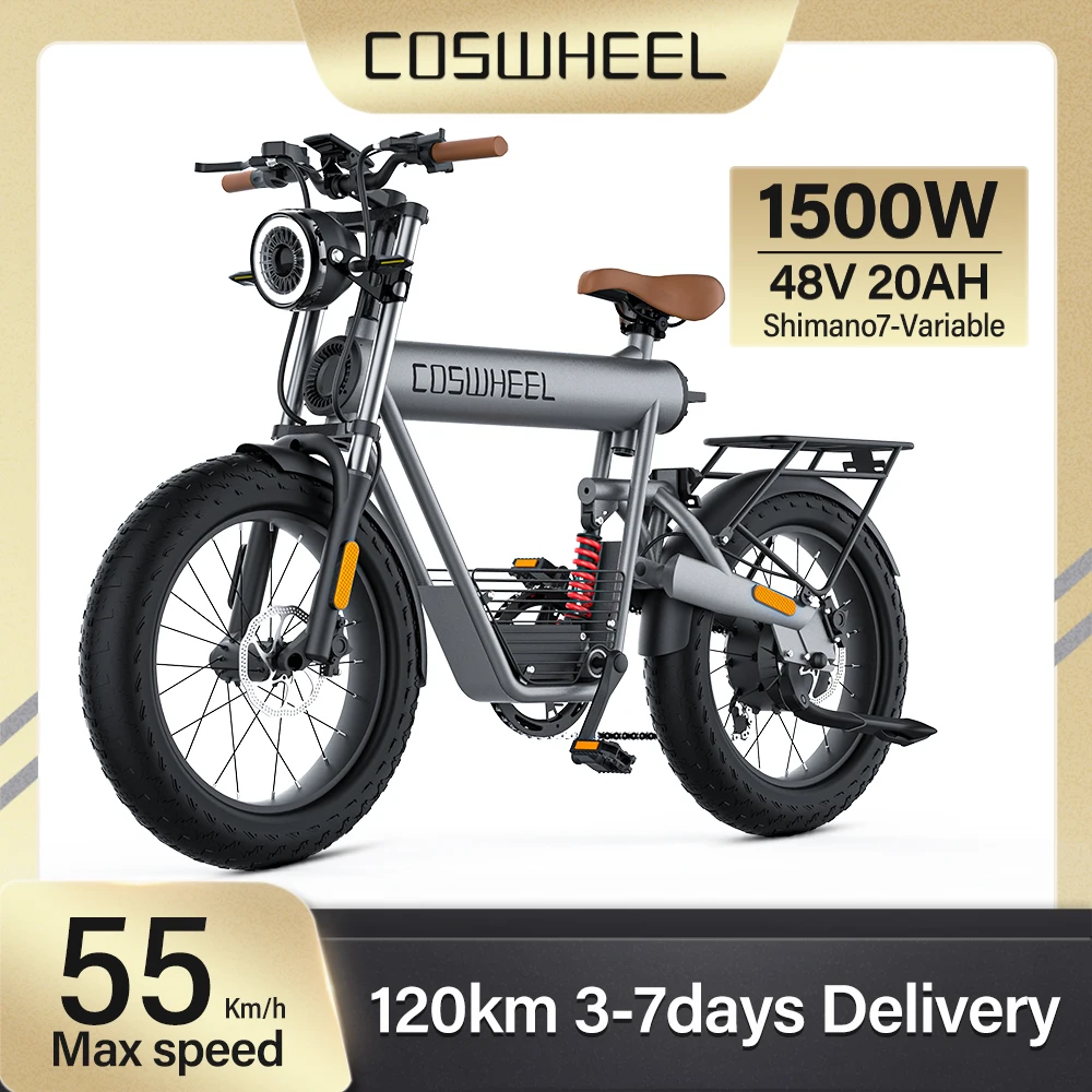 Coswheel T20R electric bike Mountain bikes 20Inch ebike fatbike snow road dirt bike 48V 20AH e bike electric bicycle for adults
Coswheel T20R electric bike Mountain bikes 20Inch ebike fatbike snow road dirt bike 48V 20AH e bike electric bicycle for adults