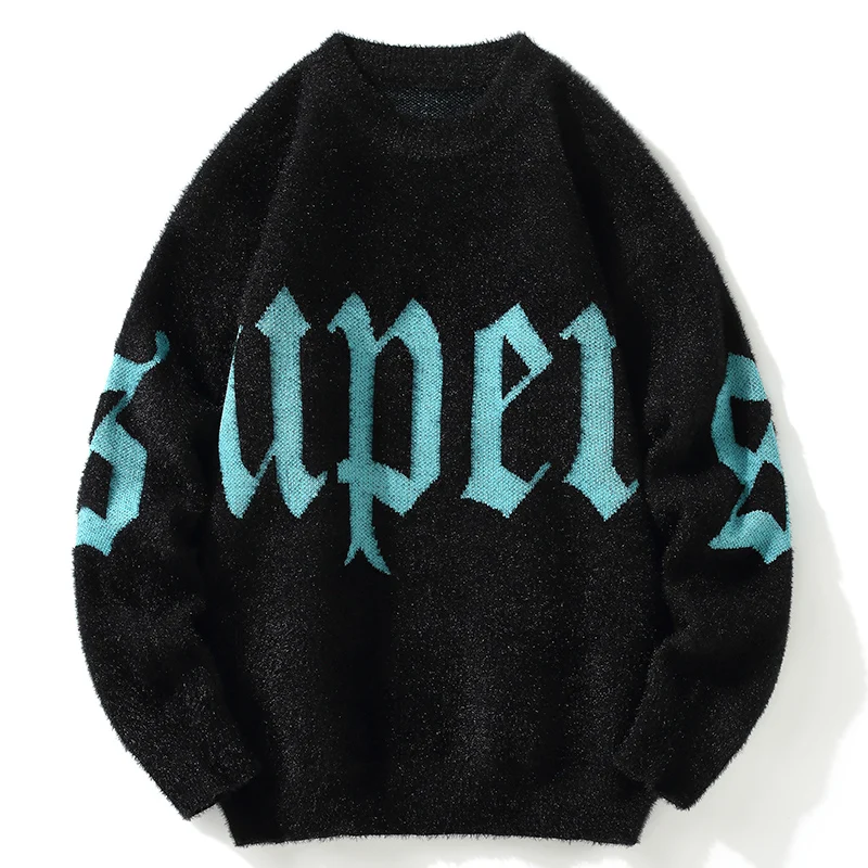 Hip Hop Sweater Y2K Vintage Knitted Punk Streetwear Jumpers Sweater Men Women Harajuku Fashion Pullovers O Neck Sweater Pulls
Hip Hop Sweater Y2K Vintage Knitted Punk Streetwear Jumpers Sweater Men Women Harajuku Fashion Pullovers O Neck Sweater Pulls