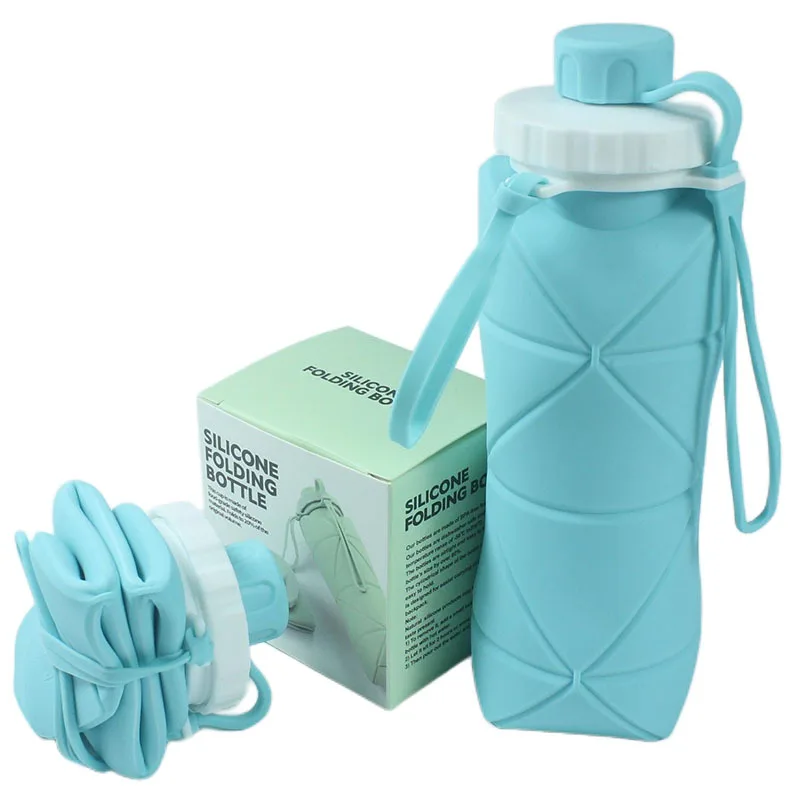 Silicone folding water cup portable cup outdoor sports travel water bottle telescopic cup casual cup folding water bottle gift Silicone folding water cup portable cup outdoor sports travel water bottle telescopic cup casual cup folding water bottle gift