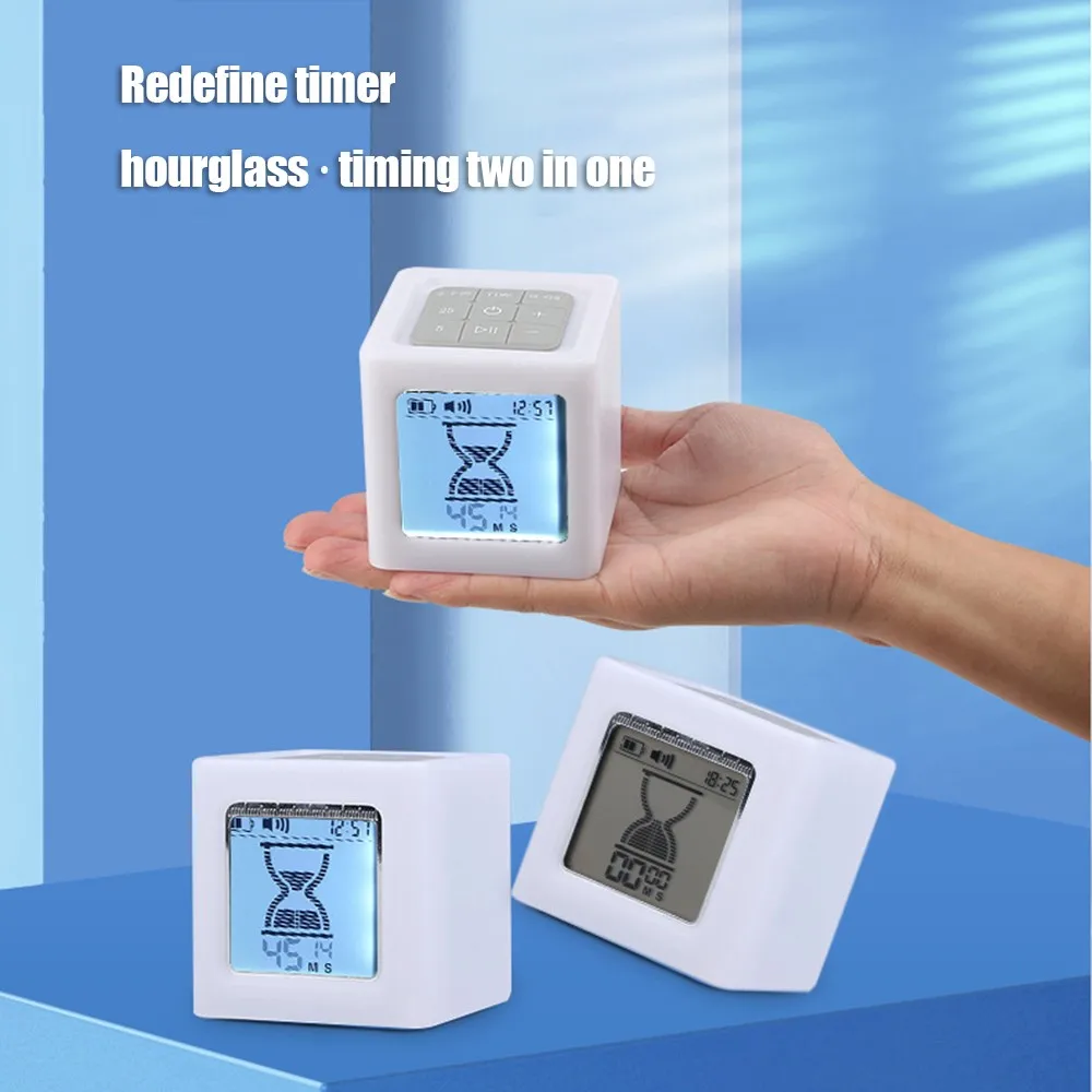 LED Cube Timer Alarm Clock Learning Hourglass Exercise Countdown Time Kitchen Cooking Students Hourglass Management Work
LED Cube Timer Alarm Clock Learning Hourglass Exercise Countdown Time Kitchen Cooking Students Hourglass Management Work