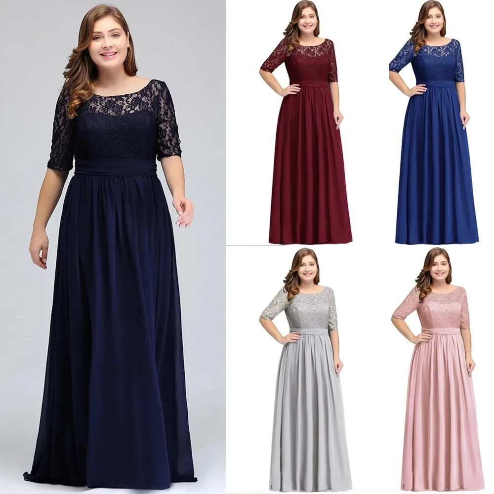 Women Plus Size Lace Chiffon Bridesmaid Dresses Long For Wedding Elegant A Line Evening Party Gown Guest Prom Vestidos De Soiree
Women Plus Size Lace Chiffon Bridesmaid Dresses Long For Wedding Elegant A Line Evening Party Gown Guest Prom Vestidos De Soiree