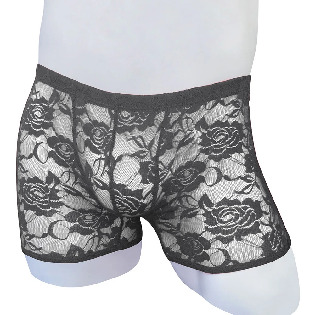 Sexy Men Sissy Underwear Lace Ultra-thin Boxer Floral Embroidery Transparent Briefs Elastic Shorts Panties Gay Erotic Lingerie
Sexy Men Sissy Underwear Lace Ultra-thin Boxer Floral Embroidery Transparent Briefs Elastic Shorts Panties Gay Erotic Lingerie