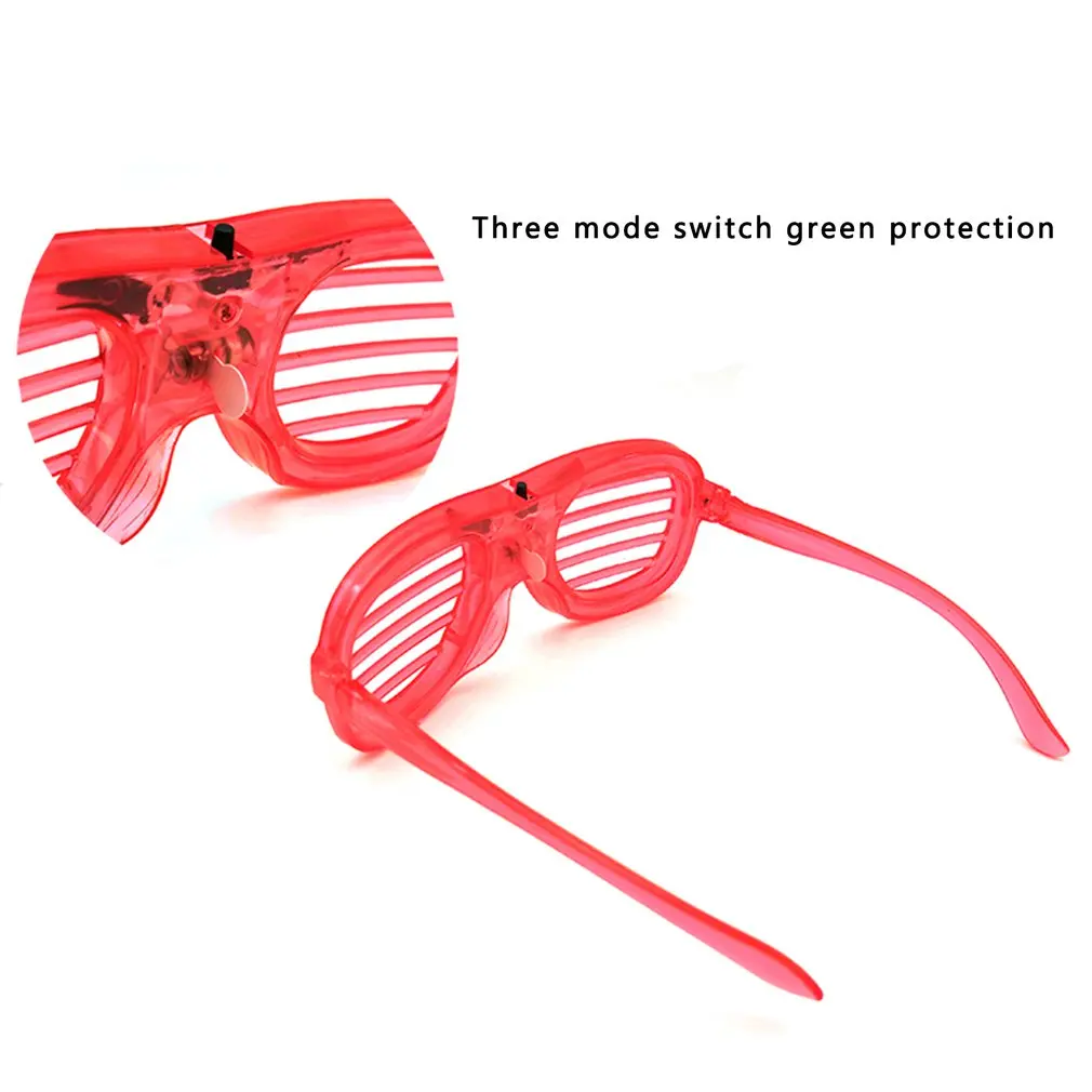 

Популярные светящиеся очки для Хэллоуина, светящиеся неоновые рождественские светящиеся солнцезащитные очки, аксессуары для праздничных костюмов