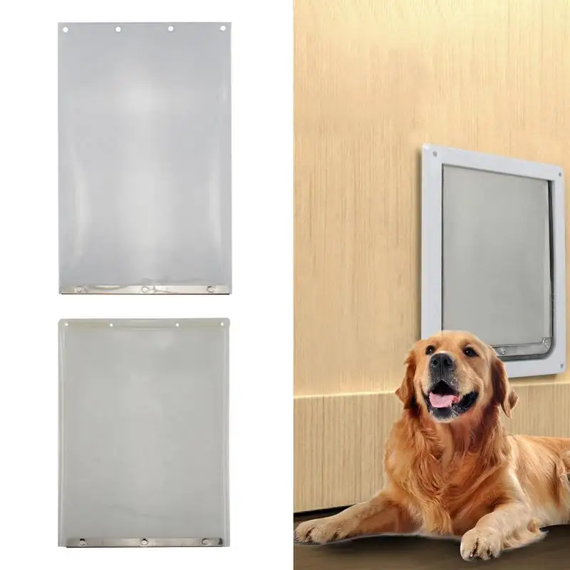 

Wall Entry Pet Door Dog And Cat Wall Entry Weatherproof Transparent Doggie Replacement Flap Doors For Dog House Indoor Pet