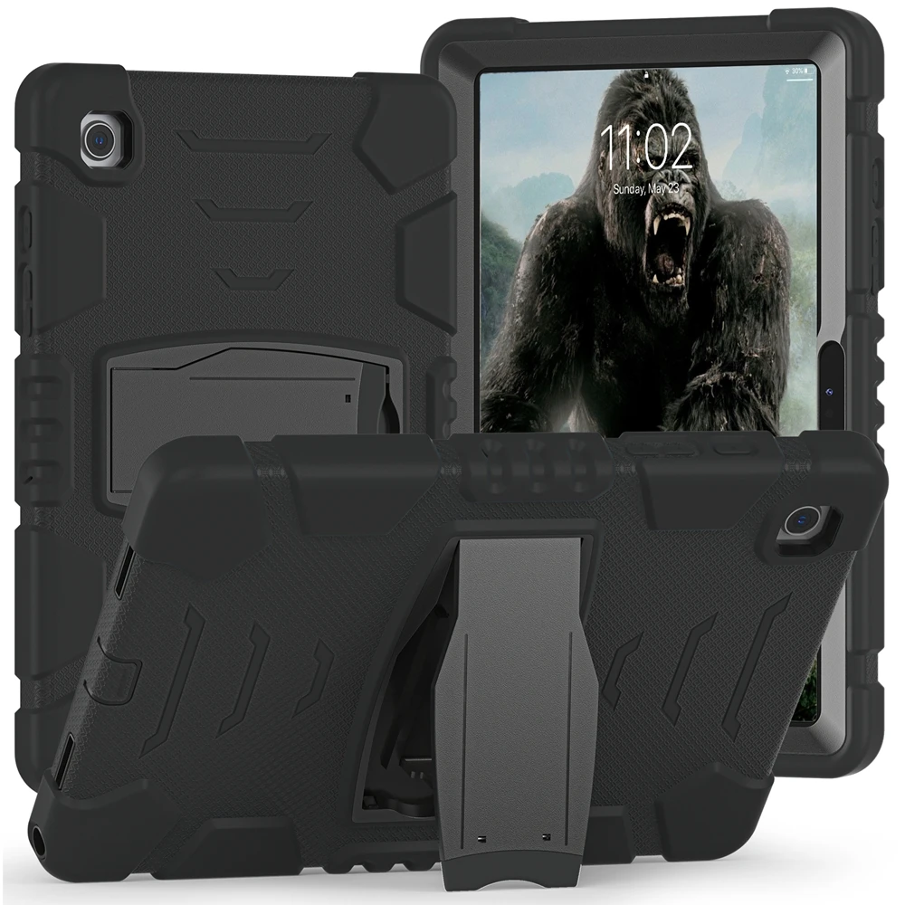 

For Samsung Galaxy Tab A8 10.5 inch SM-X200 X205 2021 Case Kids Safe Armor Shockproof PC Silicon Hybrid Stand Cover