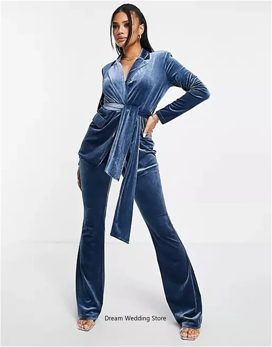 Solid Color Velvet Women Suits Sets 2023 For Wedding Slim Fit Tuxedo 2 Pcs Blazer With Belt+Pants Party Prom Evening Custom Made
Solid Color Velvet Women Suits Sets 2023 For Wedding Slim Fit Tuxedo 2 Pcs Blazer With Belt+Pants Party Prom Evening Custom Made