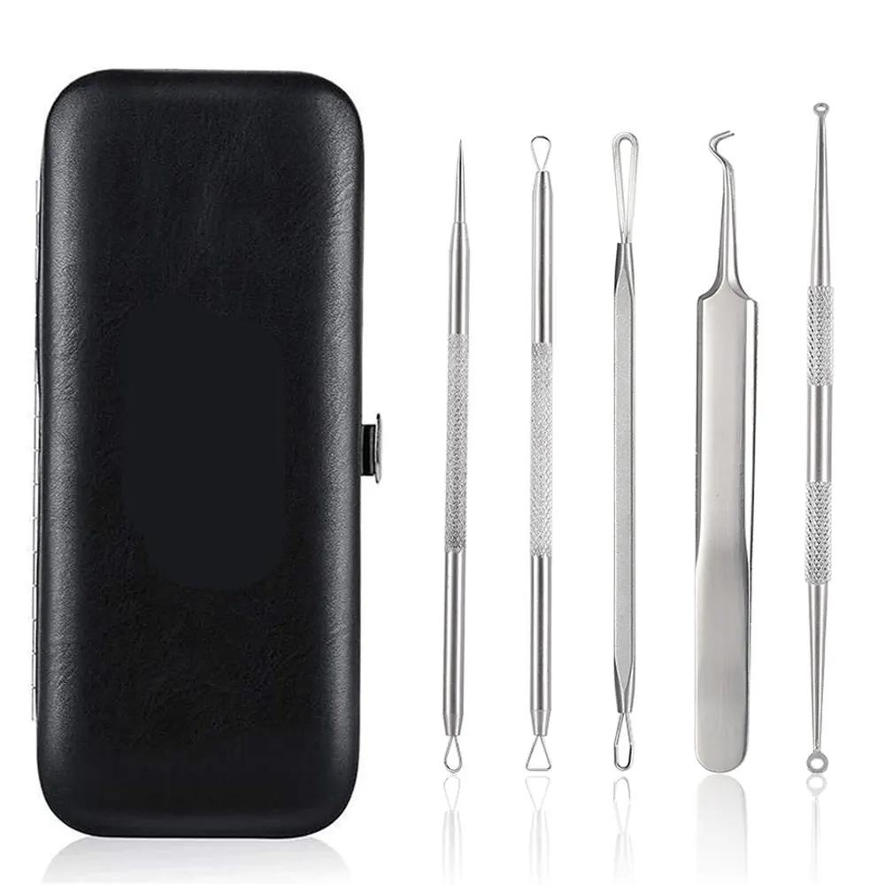 Blackhead Remover Tool Comedones Extractor Acne Removal Kit for Blemish Whitehead Popping 5 Pcs Zit Removing for Nose Face Tools
Blackhead Remover Tool Comedones Extractor Acne Removal Kit for Blemish Whitehead Popping 5 Pcs Zit Removing for Nose Face Tools
