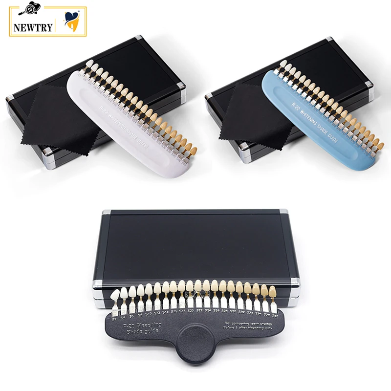 20/22/27 Colors 3D Dental Lab Bleaching Shade Guide Teeth Whitening Porcelain Toothguide Plate Dentist Colorimetric Comparator
20/22/27 Colors 3D Dental Lab Bleaching Shade Guide Teeth Whitening Porcelain Toothguide Plate Dentist Colorimetric Comparator