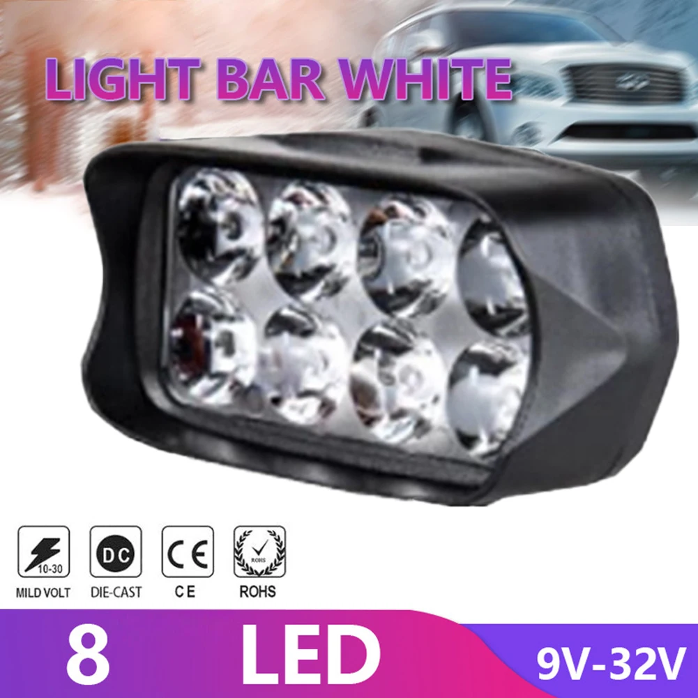 Motorcycle Driving Lamp Waterproof Reflector Headlight 8 Beads LED Light 6000K Work Light Headlamp 2.4inch Light Bar For 12V Car
Motorcycle Driving Lamp Waterproof Reflector Headlight 8 Beads LED Light 6000K Work Light Headlamp 2.4inch Light Bar For 12V Car