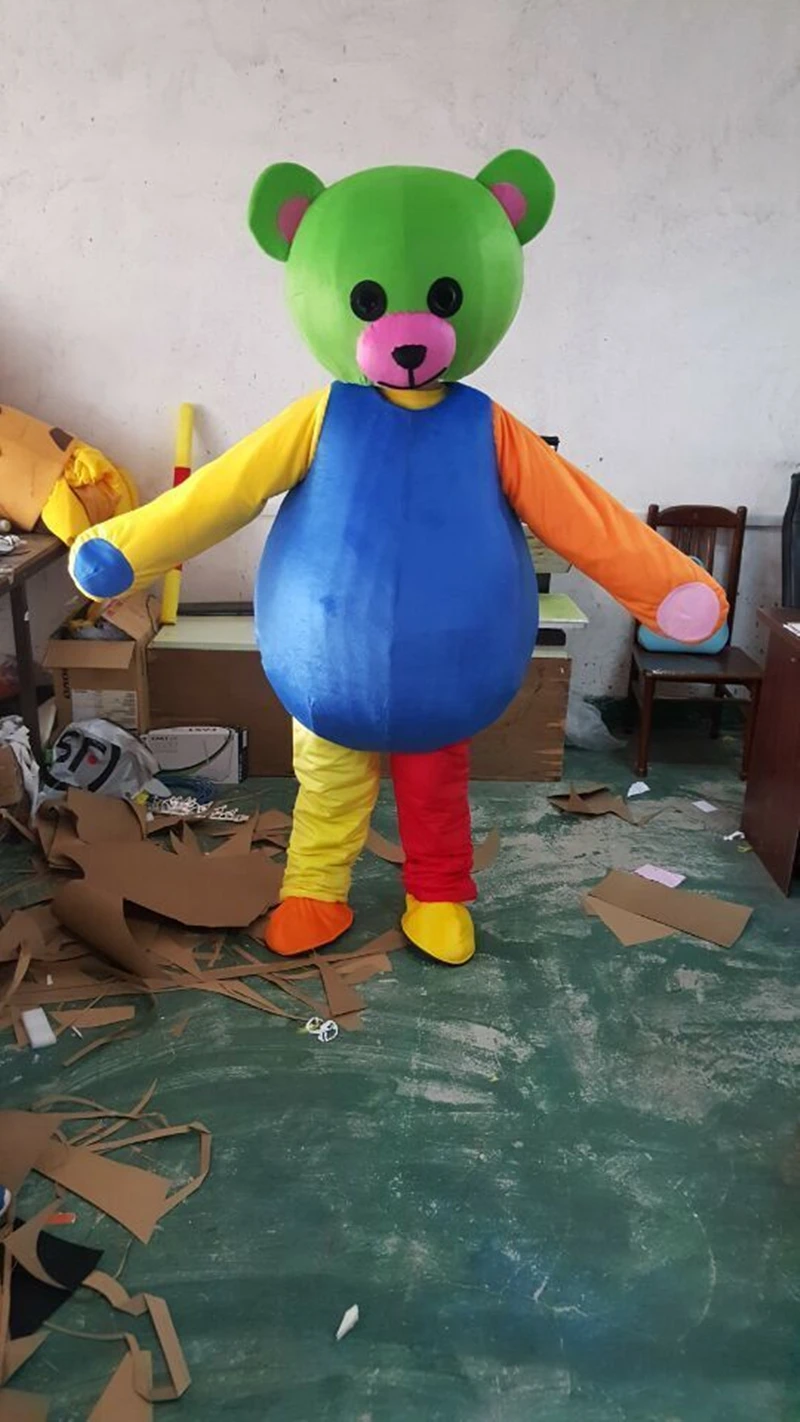 EVA Material Cartoon Colourful Bear Mascot Costume Soft Puppet Performance Clothing Halloween Xmas Cosplay Dress Parade Suits
EVA Material Cartoon Colourful Bear Mascot Costume Soft Puppet Performance Clothing Halloween Xmas Cosplay Dress Parade Suits