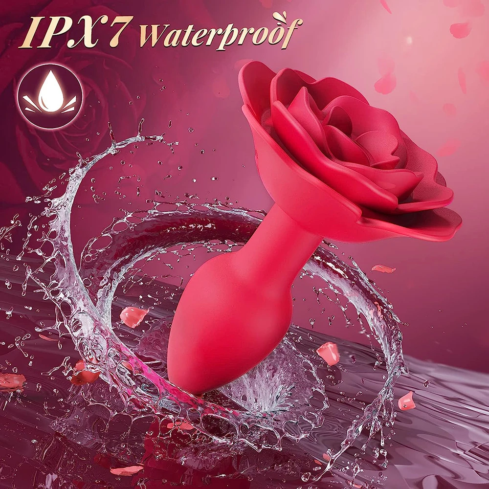 Rose Anal Plug 360° Rotation Vibrator Prostate Massage Butt Plug Vaginal Stimulator Wireless Remote Control Sex Toys For Women Rose Anal Plug 360° Rotation Vibrator Prostate Massage Butt Plug Vaginal Stimulator Wireless Remote Control Sex Toys For Women